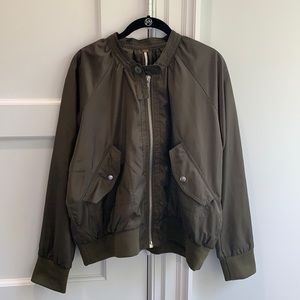 Free People Bomber Jacket - Army green